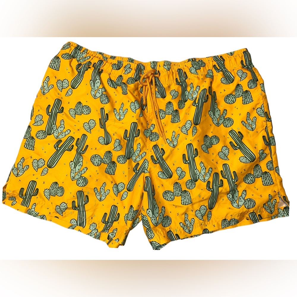 Men’s cactus print swim shorts
